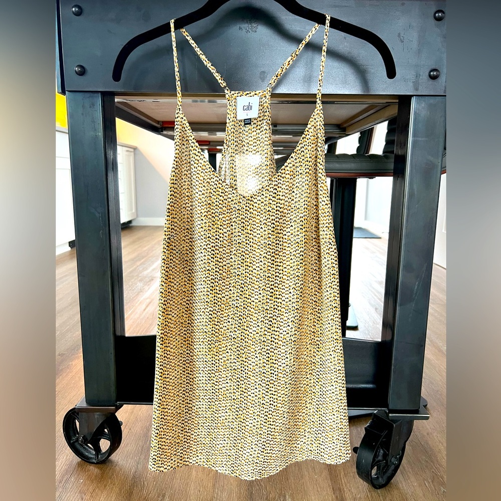 CAbi - yellow/black impression cami - size s and a size m available